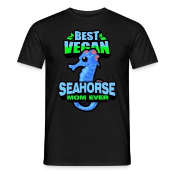 Seepferdchen | Meer Seepferd Tiere Fische Geschenk - Männer T-Shirt - Schwarz - Vorne - AI Model Male 178 light (178cm)