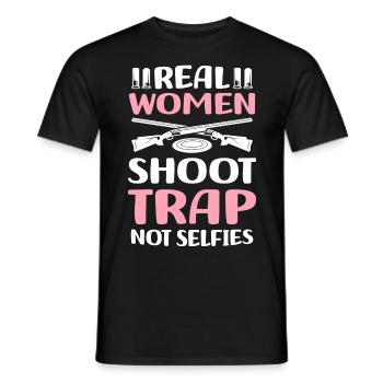 Trapschießen | Schießsport Fallenschießen Geschenk - Männer T-Shirt - Schwarz - Vorne - AI Model Male 178 light (178cm)