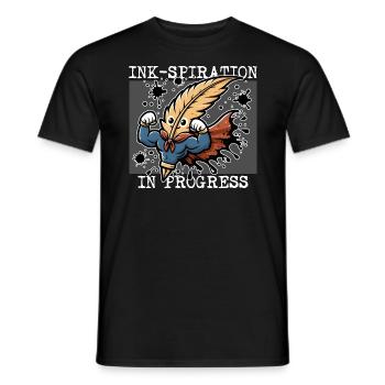 INK-INSPIRATION EN COURS - T-shirt homme - noir - Devant - AI Model Male 178 light (178cm)