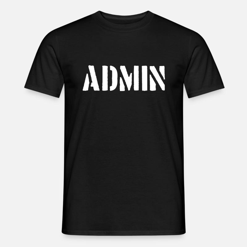 admin - Männer T-Shirt - Schwarz