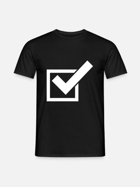 Tick Tick icon - Men's T-Shirt - black