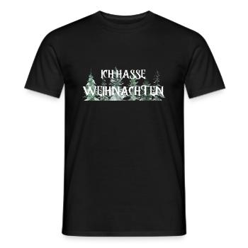 Ich hasse Weihnachten - Männer T-Shirt - Schwarz - Vorne - AI Model Male 178 light (178cm)