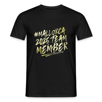 Mallorca 2025 Team - Männer T-Shirt - Schwarz - Vorne - AI Model Male 178 light (178cm)