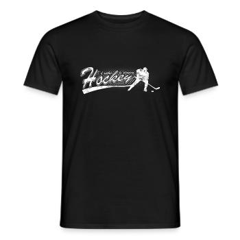Eishockey - Männer T-Shirt - Schwarz - Vorne - AI Model Male 178 light (178cm)