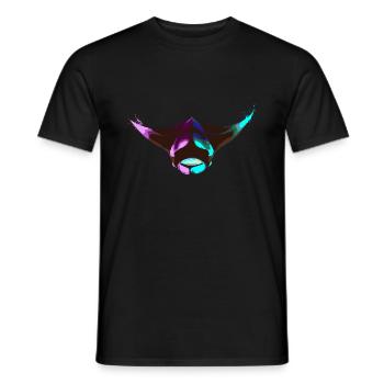 Splash Manta Ray Scuba Diver Gift - Men's T-Shirt - black - Front - AI Model Male 178 light (178cm)