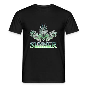 Summer Vibes Summer Outfit Malle Holiday - Men's T-Shirt - black - Front - AI Model Male 178 light (178cm)