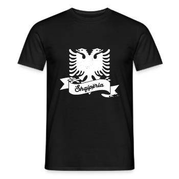 Republik Albanien Albania Shqipëria Tirana Albaner - Männer T-Shirt - Schwarz - Vorne - AI Model Male 178 light (178cm)