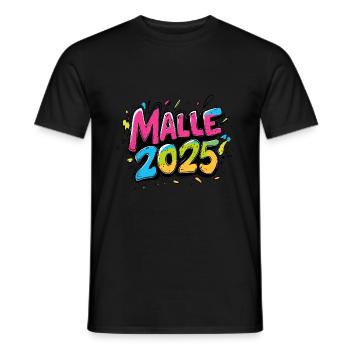 Malle 2025 Majorque - T-shirt homme - noir - Devant - AI Model Male 178 light (178cm)