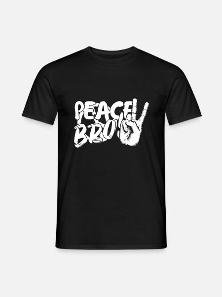 Peace Bro - T-shirt homme - noir
