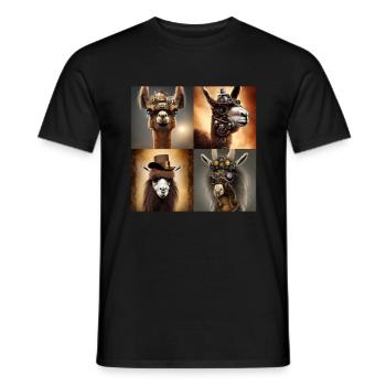 Technologie robotique Robo Lama - T-shirt homme - noir - Devant - AI Model Male 178 light (178cm)