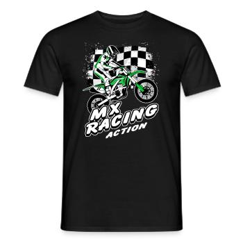 Supercross - Moto Cross - Motocross - Men's T-Shirt - black - Front - AI Model Male 178 light (178cm)