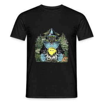 Forêt Diseuse de bonne aventure Nature Futur Occulte Spirituel - T-shirt homme - noir - Devant - AI Model Male 178 light (178cm)