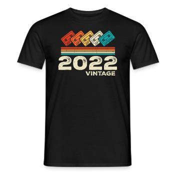 Légendaire Depuis 2022 Vintage Rétro Anniversaire - T-shirt homme - noir - Devant - AI Model Male 178 light (178cm)