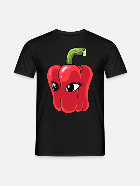 Paprika Chilli Pepperoni Spice - Men's T-Shirt - black