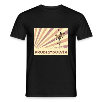Bouldern Klettern Sportarten Turnhalle Wand - Männer T-Shirt - Schwarz - Vorne - AI Model Male 178 light (178cm)