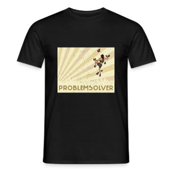 Bouldern Klettern Sportarten Turnhalle Wand - Männer T-Shirt - Schwarz - Vorne - AI Model Male 178 light (178cm)