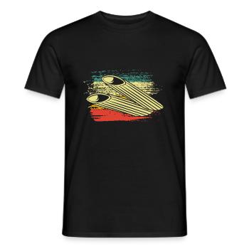 Pâtes pâtes - T-shirt homme - noir - Devant - AI Model Male 178 light (178cm)