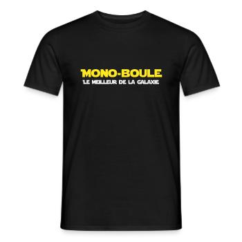 Mono boule cadeau drôle testicule cryptorchidie - T-shirt homme - noir - Devant - AI Model Male 178 light (178cm)