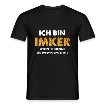 Ich Bin Imker - Hobby Imker Bienen Spruch Geschenk - Männer T-Shirt - Schwarz - Vorne - AI Model Male 178 light (178cm)
