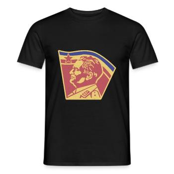 Badge Tito Jugoslavia Star Balkan Yugoslavia - Men's T-Shirt - black - Front - AI Model Male 178 light (178cm)