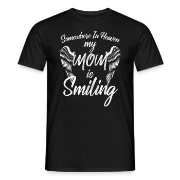 Cadeau de maman ange ciel maman maman - T-shirt homme - noir - Devant - AI Model Male 178 light (178cm)