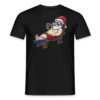 Nikolaus vacances d'été - T-shirt homme - noir - Devant - AI Model Male 178 light (178cm)