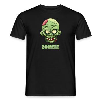 Scary Zombie Halloween - Männer T-Shirt - Schwarz - Vorne - AI Model Male 178 light (178cm)