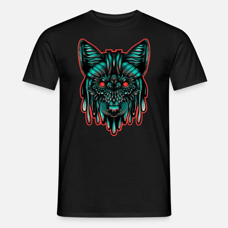 Fuchs Farbe - Männer T-Shirt - Schwarz