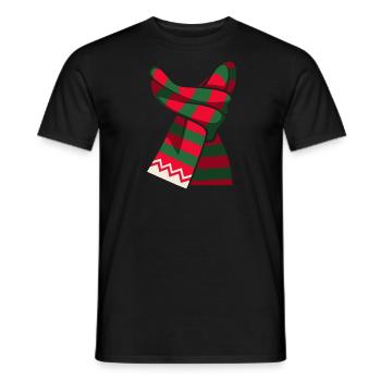 Christmas - Weihnachtsschal - Männer T-Shirt - Schwarz - Vorne - AI Model Male 178 light (178cm)