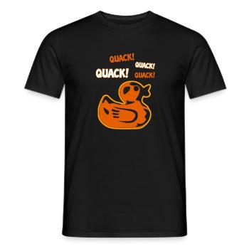 Canard canard cadeau oiseau canard - T-shirt homme - noir - Devant - AI Model Male 178 light (178cm)