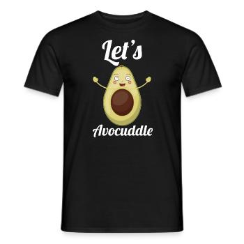 avocado - Men's T-Shirt - black - Front - AI Model Male 178 light (178cm)