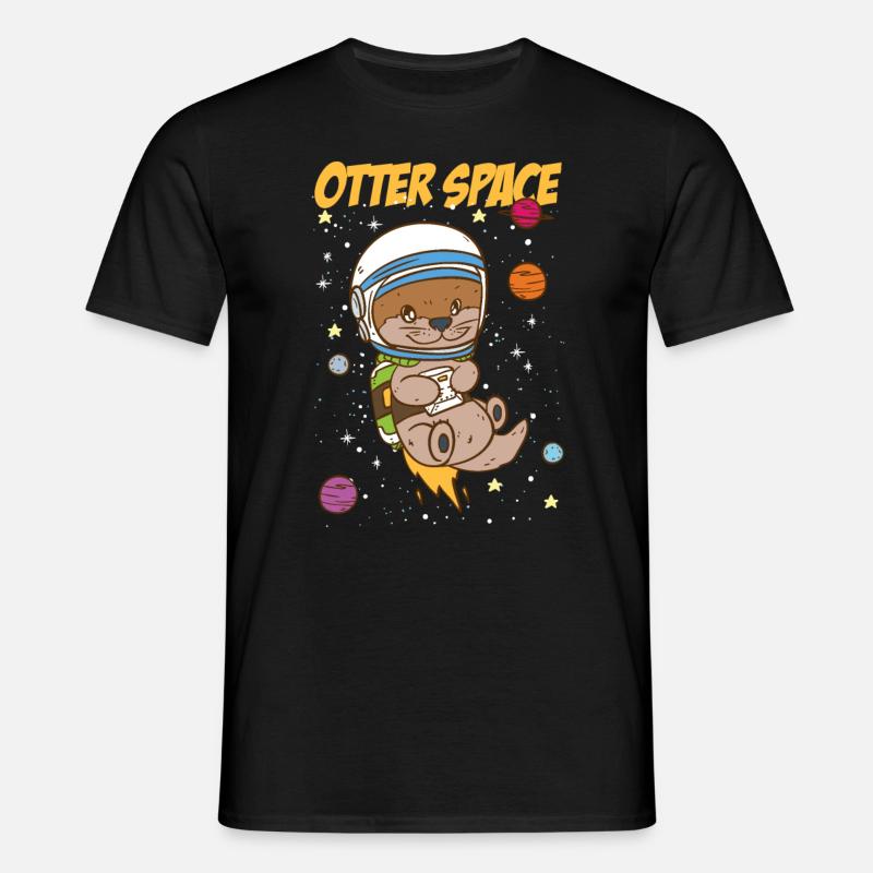 Otter Space | Outer Space - Men's T-Shirt - black