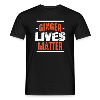 Count Ginger life - Men's T-Shirt - black - Front - AI Model Male 178 light (178cm)