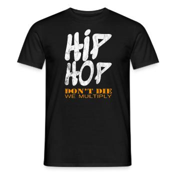 Hiphop - Männer T-Shirt - Schwarz - Vorne - AI Model Male 178 light (178cm)