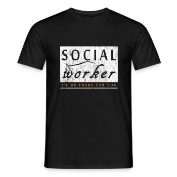 Soziale Arbeit Liebe - Männer T-Shirt - Schwarz - Vorne - AI Model Male 178 light (178cm)
