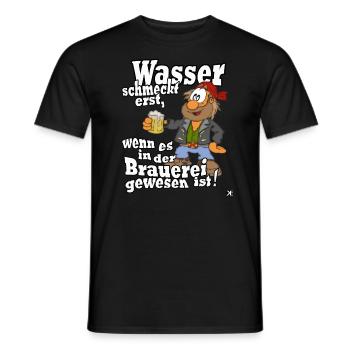 Wasser schmeckt! Bier Mallorca Shirt - Männer T-Shirt - Schwarz - Vorne - AI Model Male 178 light (178cm)