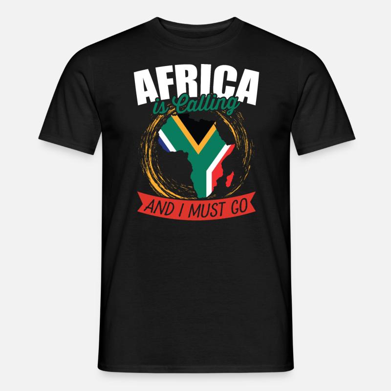 Afrika Ruf - Männer T-Shirt - Schwarz