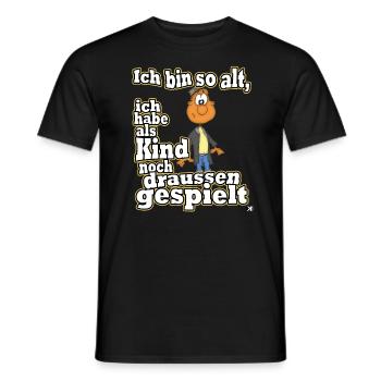 I played outside Festival funshirt - Men's T-Shirt - black - Front - AI Model Male 178 light (178cm)