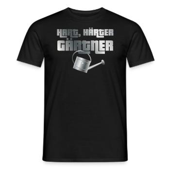 Hart, härter, Gärtner - Männer T-Shirt - Schwarz - Vorne - AI Model Male 178 light (178cm)