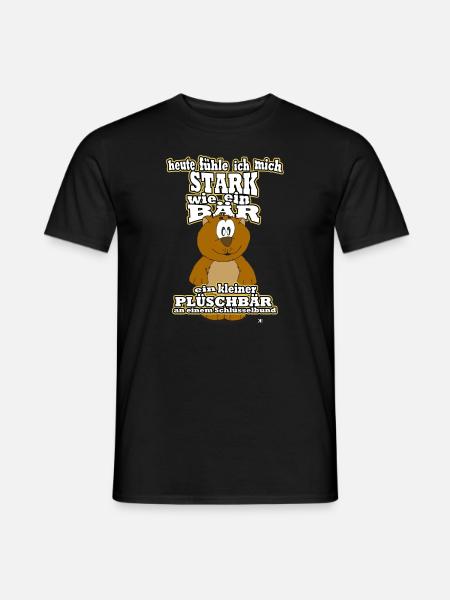 Stark wie ein Bär Funshirt - Männer T-Shirt - Schwarz