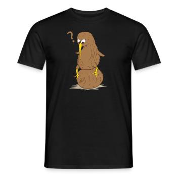 Kiwi Bird Fruit Kiwi Run Bird - T-shirt homme - noir - Devant - AI Model Male 178 light (178cm)