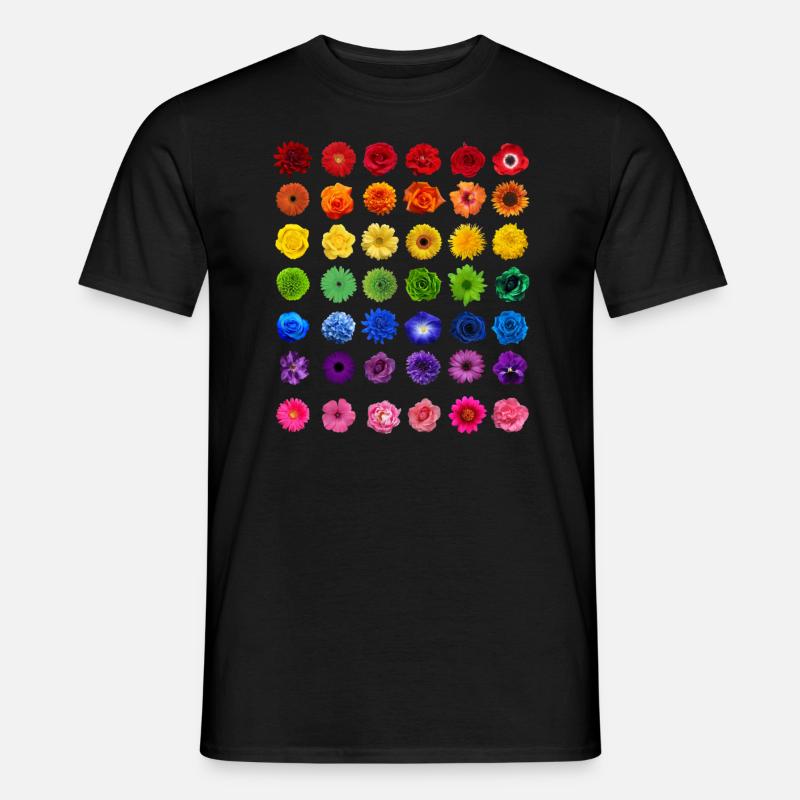 Blumen Blumen Blumen Frühling Blüten Geschenk - Männer T-Shirt - Schwarz