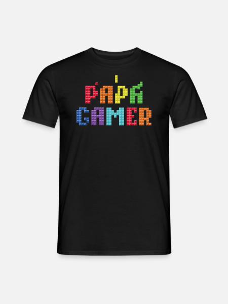 Dad gamer - Men's T-Shirt - black