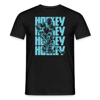 Hockey is passion - Men's T-Shirt - black - Front - AI Model Male 178 light (178cm)