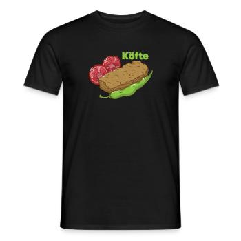 Köfte (Turkish food) - Men's T-Shirt - black - Front - AI Model Male 178 light (178cm)
