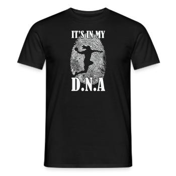 Handball ist in meiner DNA - Männer T-Shirt - Schwarz - Vorne - AI Model Male 178 light (178cm)