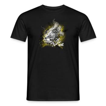 Waller - Silurus glanis - Männer T-Shirt - Schwarz - Vorne - AI Model Male 178 light (178cm)