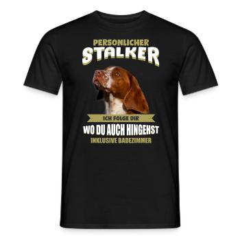 Epagneul Breton Tshirt - Epagneul Breton Hund - Männer T-Shirt - Schwarz - Vorne - AI Model Male 178 light (178cm)