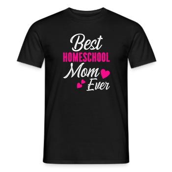 Meilleur Homeschool Mom Ever - T-shirt homme - noir - Devant - AI Model Male 178 light (178cm)