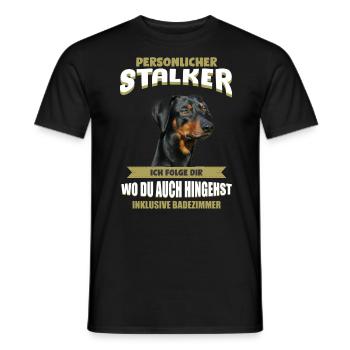 Deutscher Pinscher Geschenkidee - Pinscher - Männer T-Shirt - Schwarz - Vorne - AI Model Male 178 light (178cm)